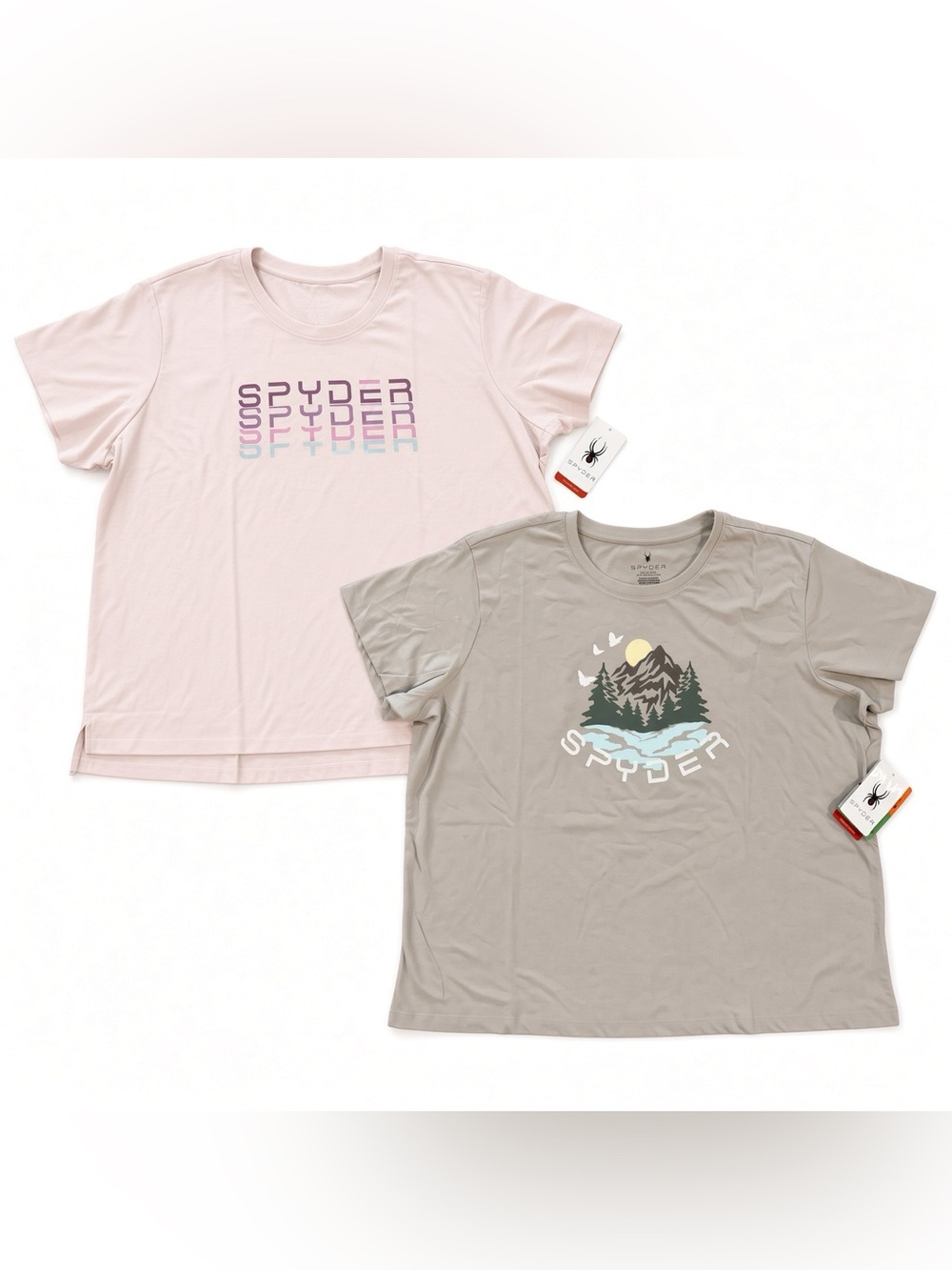 New! Spyder Women’s Tees Size 2X – Set of 2 Short Sleeve Shirts
